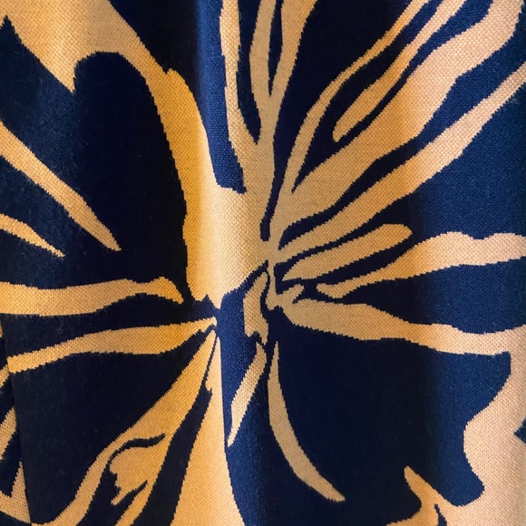 Premise orange & navy midi pencil skirt - NWT - size 10 - Picture 3 of 12